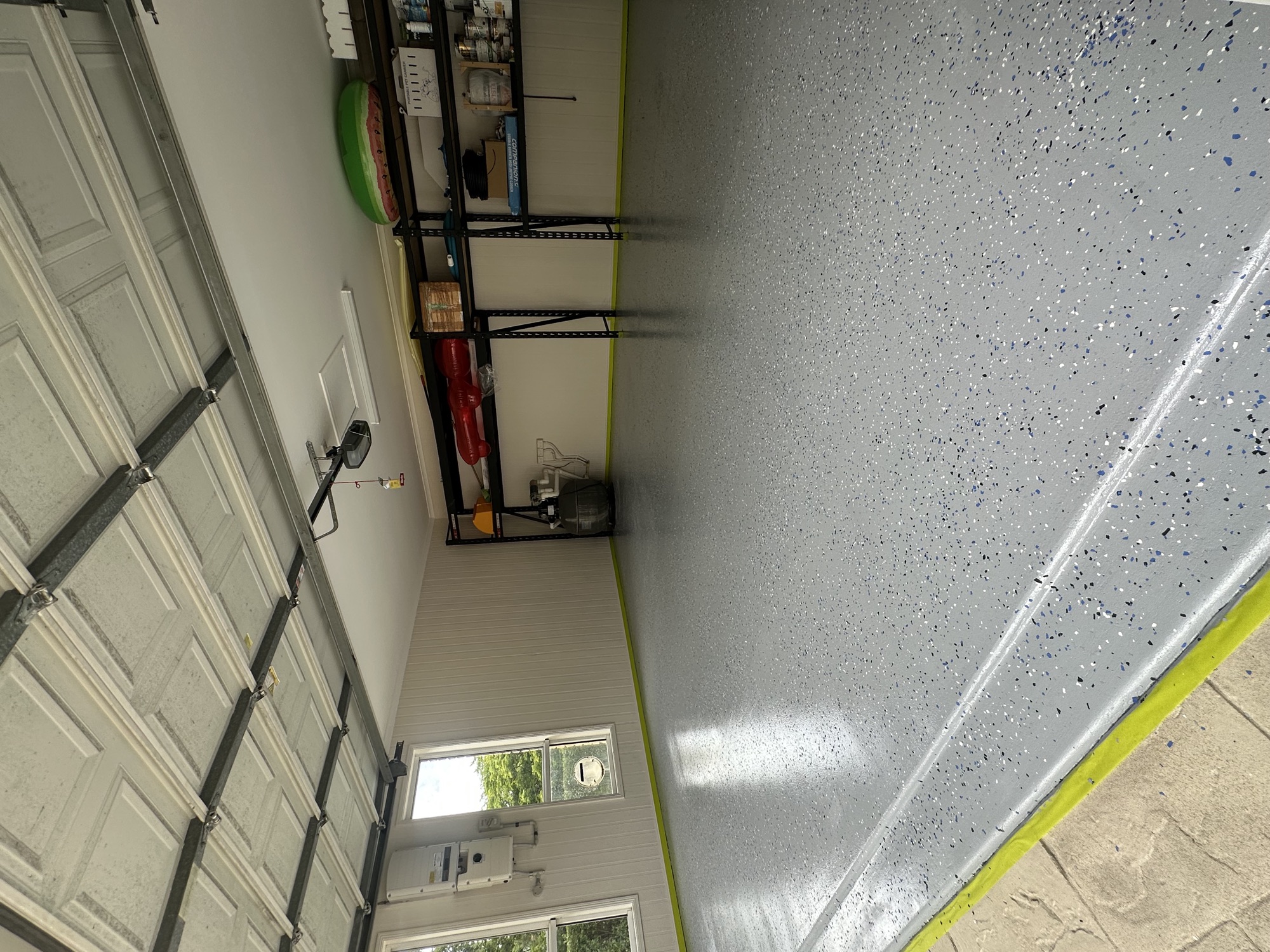 Garage epoxy floor photo