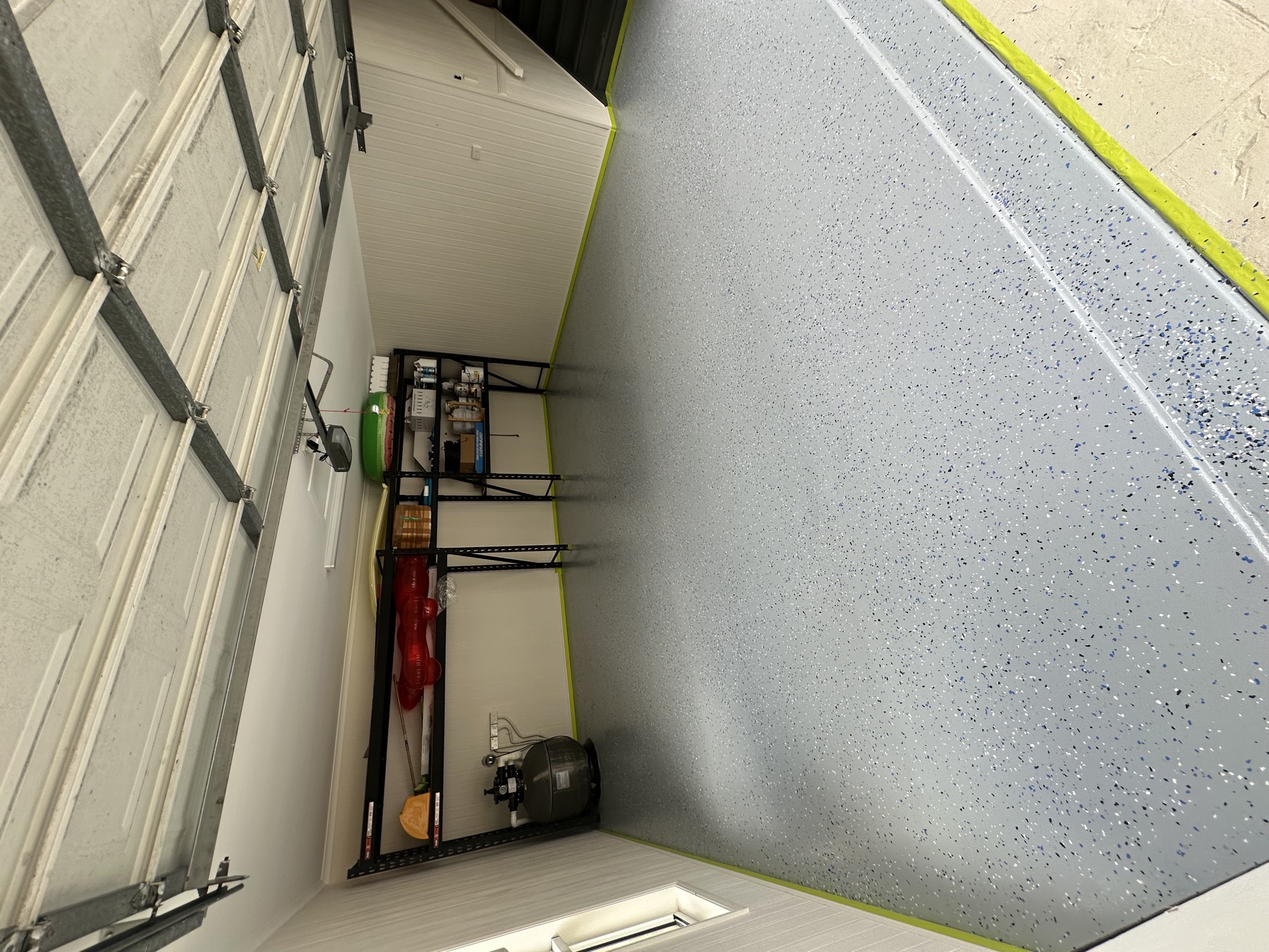 Garage epoxy floor photo